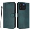 Ulefone Note 20 Pro Retro Leather Phone Case, Dark Green, Line Splicing - 2