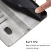 Ulefone Note 21 Retro Leather Phone Case, Grey - Line Splicing Buckle - 6
