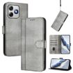 Ulefone Note 18 Ultra/Pro Retro Leather Phone Case, Grey, Line Splicing - 1
