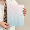 iPad Pro 13 2024 Rainbow Gradient Y-Fold Leather Case (Gradient Pink) - 4