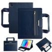 iPad Pro 13 2024 Retro Leather Case with Zipper Handle - Royal Blue - 1