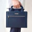 iPad Pro 13 2024 Retro Leather Case with Zipper Handle - Royal Blue - 6