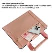 iPad Pro 13 2024 Retro Leather Tablet Case with Zipper Handle - Rose Gold - 4