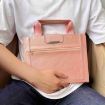 iPad Pro 13 2024 Retro Leather Tablet Case with Zipper Handle - Rose Gold - 7