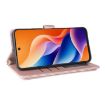 TCL 605/60 SE Pink Leather Phone Case with 6-Card Slots & Wrist Strap - 6