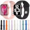 Apple Watch Band 46/49/45/44mm Dark Blue Silicone Sports Strap - 4