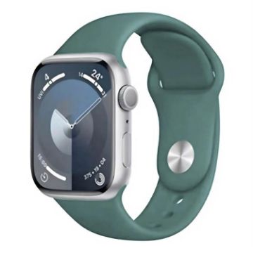 Dark Green Silicone Sports Band for Apple Watch 42/41/40/38mm - 1