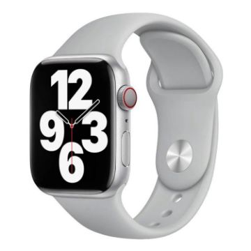 Light Grey Silicone Sports Band for Apple Watch 42/41/40/38mm - 1