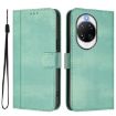 Huawei nova 14 Ultra Retro Leather Phone Case, Mint Green, Line Splicing - 2