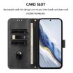 Huawei nova 14 Ultra Retro Leather Phone Case - Black Splicing Buckle - 3
