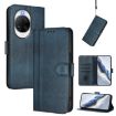 Huawei nova 14 Ultra Retro Leather Phone Case, Dark Blue, Splicing Buckle - 1