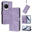 Huawei nova 14 Pro Retro Leather Phone Case, Purple, Line Splicing Buckle - 1