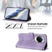 Huawei nova 14 Pro Retro Leather Phone Case, Purple, Line Splicing Buckle - 4