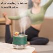 F08 Wireless Double Spray Humidifier with LED Night Light - White - 6
