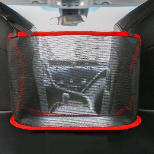 Red Car Seat Hanging Storage Bag - Style: Without Pocket - 1