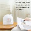 ZAY-H006 Snowman Humidifier Night Light USB Mute Mini Atomizer (White) - 4