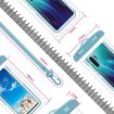 Waterproof Transparent Cell Phone Case Bag - 2 PCS Macaron Blue - 3