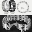 Multifunctional Stainless Steel Outdoor Survival Bracelet for Men - Silver - 3