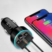 Halo Car MP3 Bluetooth Player FM Transmitter 3.1A Charger Tyrant Gold - 3
