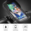 Blue Waterproof Mountain Bike & Motorcycle Phone Holder with Shade - 3