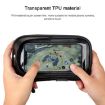 Blue Waterproof Mountain Bike & Motorcycle Phone Holder with Shade - 4
