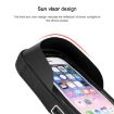 Blue Waterproof Mountain Bike & Motorcycle Phone Holder with Shade - 5