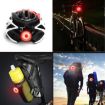 Bicycle Smart Sensor Brake Light USB Tail Light Warning Light - Red - 8