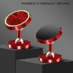 Black Alloy Magnetic Car Phone Holder - Universal Dual Ball Rotating - 3