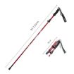 TANERDD TR-D0001 Red Aluminum Folding Trekking Poles - Short Model - 2