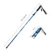 TANERDD TR-D0001 Blue Aluminum Folding Trekking Poles - Short Model - 2
