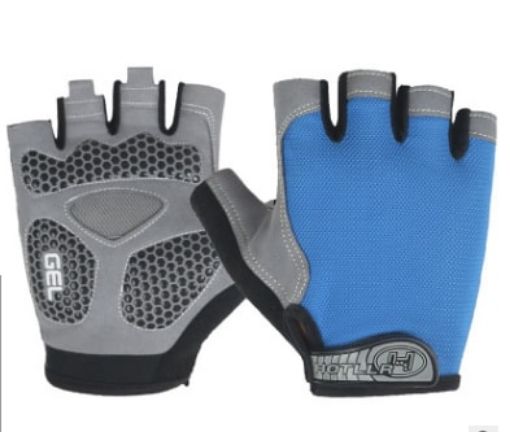 Lake Blue Cycling & Fitness Half-Finger Gloves, Size M - Shock Absorbing - 1