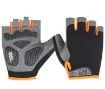 Cycling Shock Absorbing Anti-Slip Half-Finger Gloves, Size M (Black+Orange) - 2