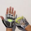 XL Yellow Cycling Shock Absorbing Anti-Slip Half-Finger Gloves - 2