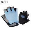 Unisex Fitness Gloves L - Gym, Cycling, Yoga, Breathable, Antiskid, Light Blue - 1