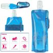 Ultralight 0.5L Foldable Silicone Water Bag - Hiking Camping Flask YELLOW - 4