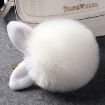 Green Fur Pom Keychains - Fake Rabbit Fur Ball Keychain - 4