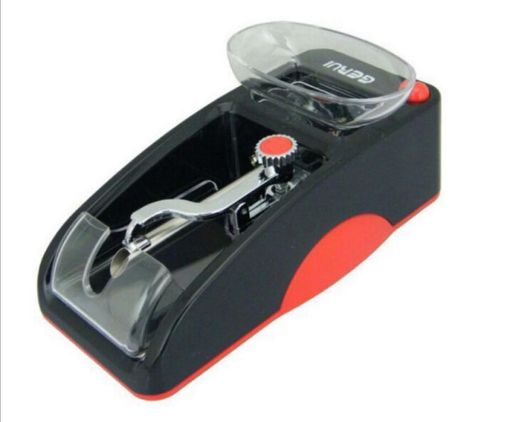 Electric Automatic Cigarette Rolling Machine, 8mm Injector, US Plug, Red - 1