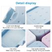 Portable Travel Soap Box Set - 2 PCS (Blue) - 4