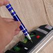 8 In 1 Multifunctional Mini Tool Pen Screwdriver Set - Blue Aluminum - 7