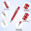 8 In 1 Multifunctional Mini Tool Pen Screwdriver Set - Black Aluminum - 4