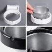 Wall-mounted Split Ashtray - Creative Personality Bathroom Accessory (White) - 7