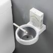 Wall-mounted Split Ashtray - Creative Black Bathroom Accessory - 3