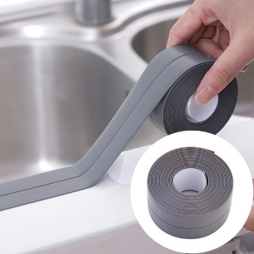 Waterproof Mold Proof PVC Adhesive Tape for Kitchen/Bathroom, 3.8cm x 3.2m - 1
