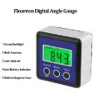 Mini Precision Magnetic Digital Tilt Box/Inclinometer - 3 Button (Blue) - 5
