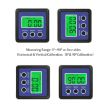 Mini Precision Magnetic Digital Tilt Box/Inclinometer - 3 Button (Blue) - 6
