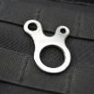 10 PCS Tent Cord Fastener Carabiner Hook Hanger Tightener Buckles Silver - 2