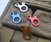 10 PCS Tent Cord Fastener Carabiner Hook Hanger Tightener Buckles Silver - 3