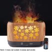 3D Simulation Flame Incense Humidifier - White, US Plug - 5