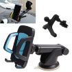 3 in 1 Blue Car Phone Holder - Air Outlet & Suction Cup Mount - 1