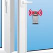 MSA-803 Window Vibration Alarm Door Stopper with Flashing Light - 6
